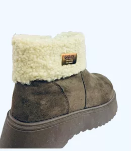 Bota Fashion Piel Dama Chocolate