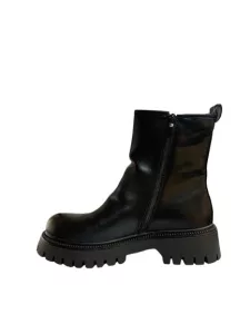 Bota Vera Blum Taco Elástico Negro Dama