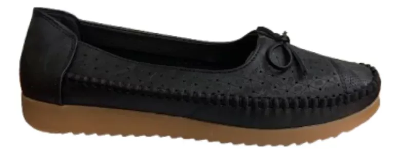Mocassin Legrand Nudo Dama Negro