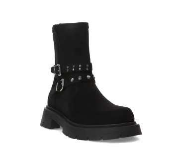 Bota Miss Carol Roxy Taco Y Tachas Dama Negro 146.26174