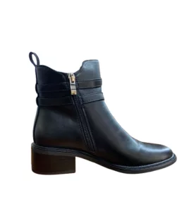 Bota Eys Dos Hebillas Dama Negro